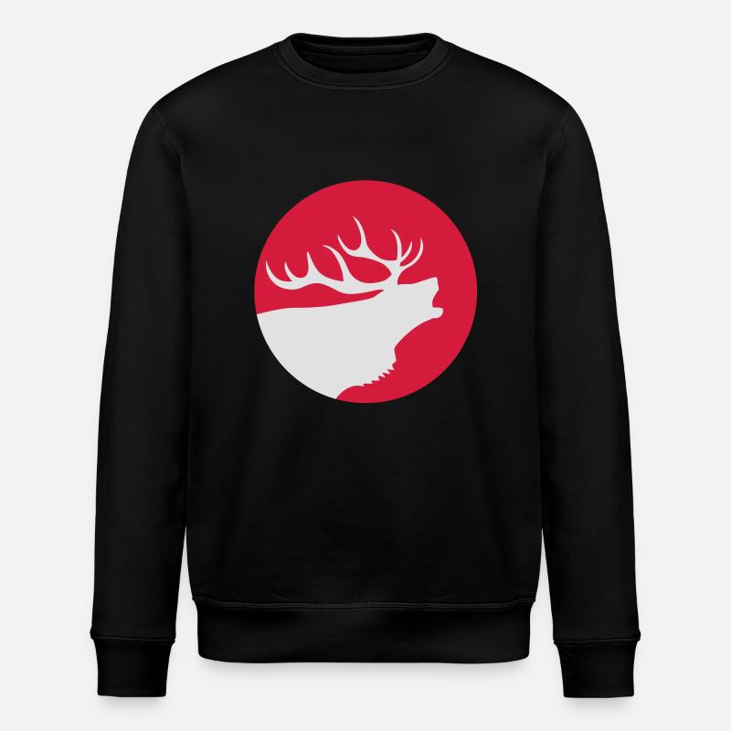 Roaring conception de cerfs communs - Sweat bio ROLLER Stanley/Stella Unisexe - noir