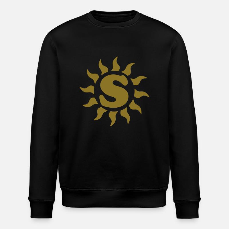 s_letter_sun - Sweat bio ROLLER Stanley/Stella Unisexe - noir