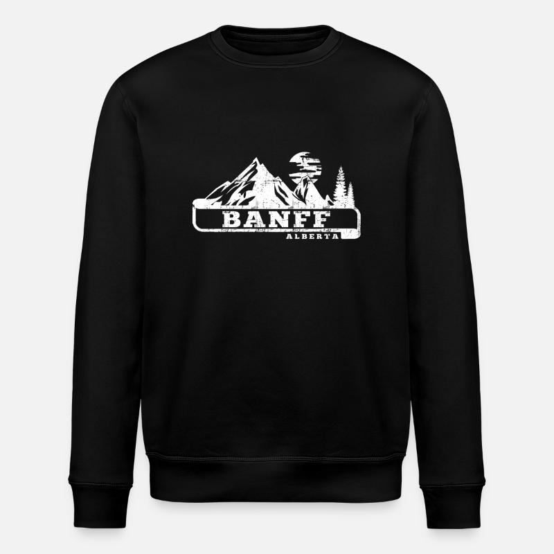 banff alberta - Sweat bio ROLLER Stanley/Stella Unisexe - noir