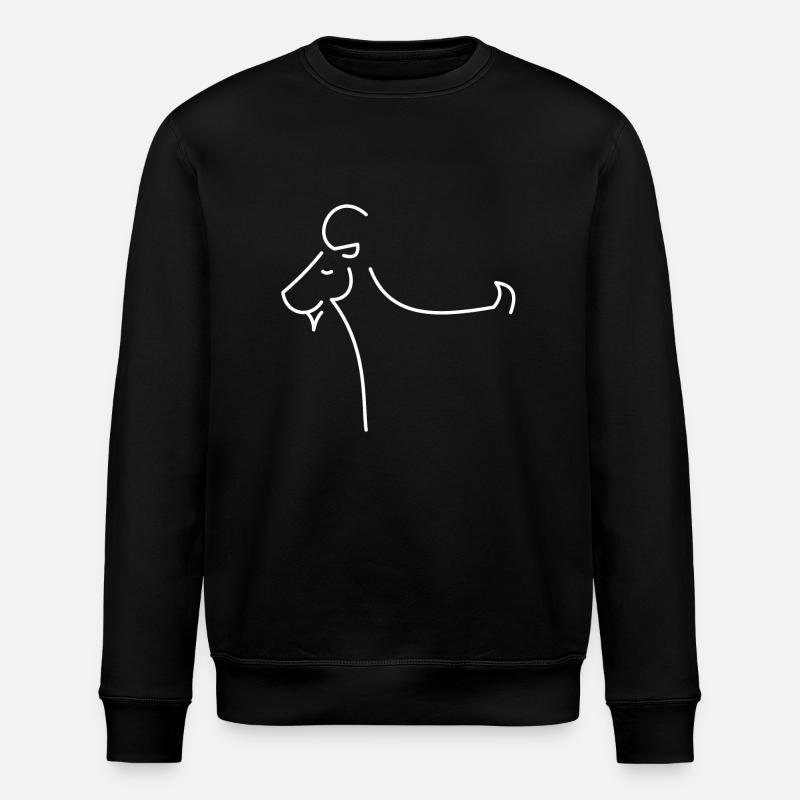 Ziege - Stanley/Stella Unisex Bio-Sweatshirt ROLLER - Schwarz