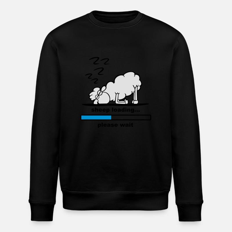 sheep loading - Stanley/Stella ROLLER Unisex Organic Sweatshirt - black