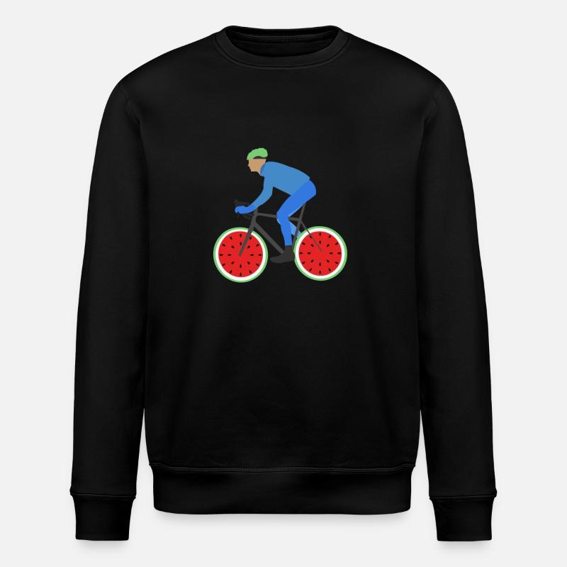 T-shirt de vélo de route - Sweat bio ROLLER Stanley/Stella Unisexe - noir