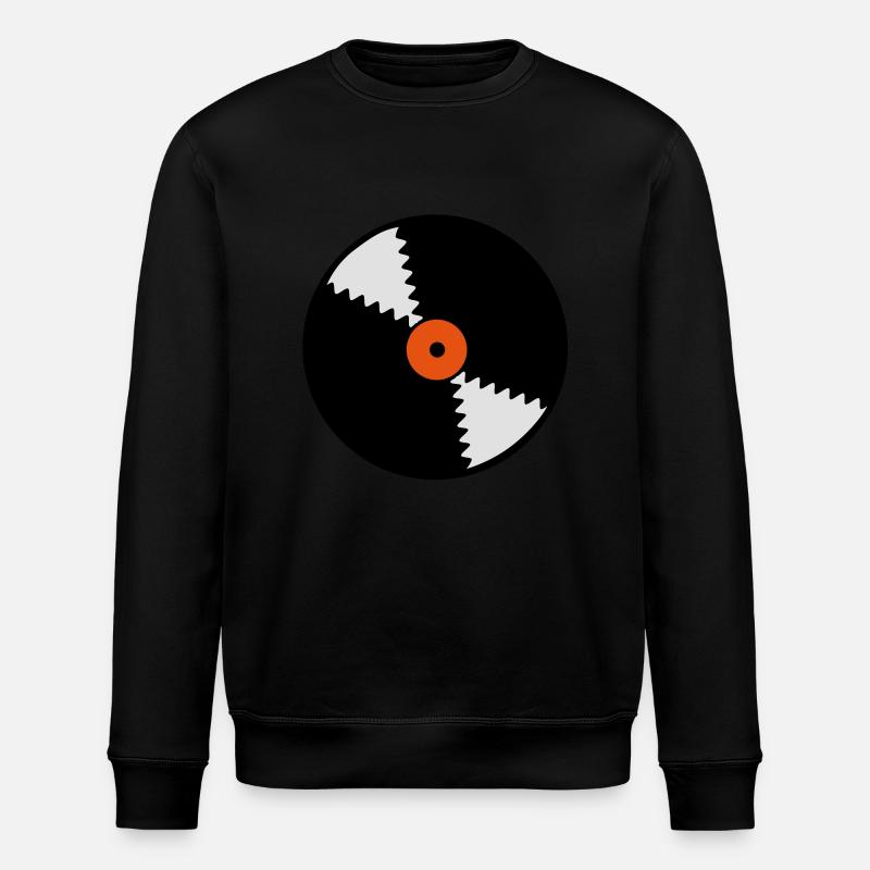 Schallplatten symbol - Stanley/Stella Unisex Bio-Sweatshirt ROLLER - Schwarz