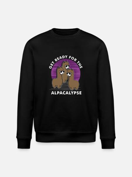 Préparez-vous pour l'alpakalypse - Sweat bio ROLLER Stanley/Stella Unisexe - noir