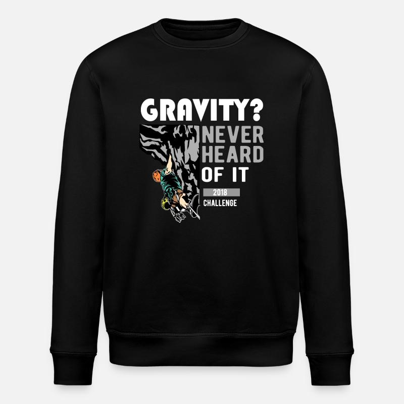 Rock Climbing Mountaineering Climbing - Stanley/Stella ROLLER Unisex Organic Sweatshirt - black