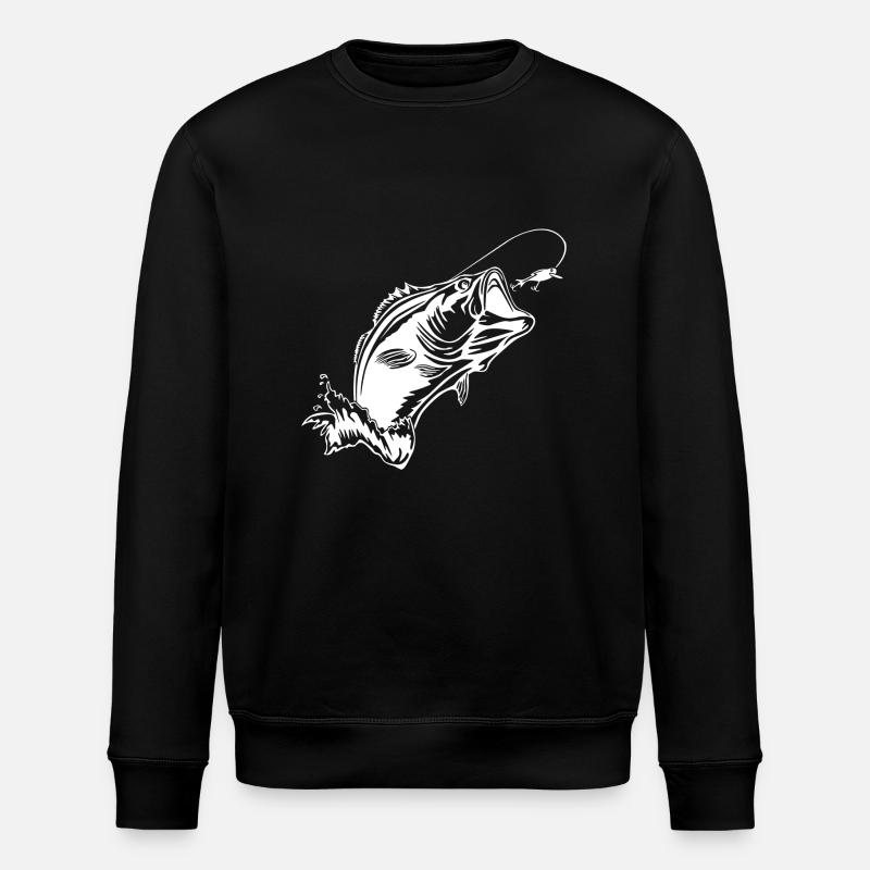 Fisch - Stanley/Stella Unisex Bio-Sweatshirt ROLLER - Schwarz