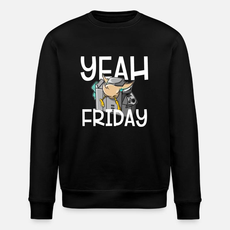 Ouais, vendredi - Sweat bio ROLLER Stanley/Stella Unisexe - noir