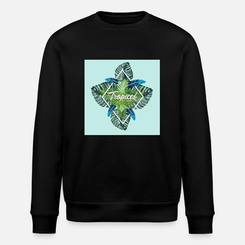 Été - paradis tropical d'été - Sweat bio ROLLER Stanley/Stella Unisexe - noir