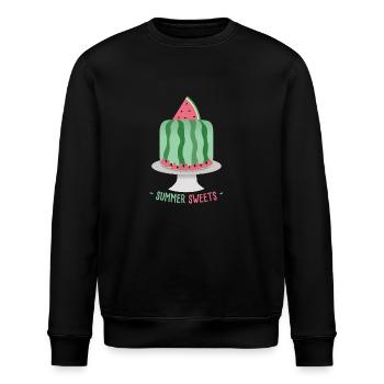 melon - Sweat bio ROLLER Stanley/Stella Unisexe - noir - Devant - Nik (191cm)