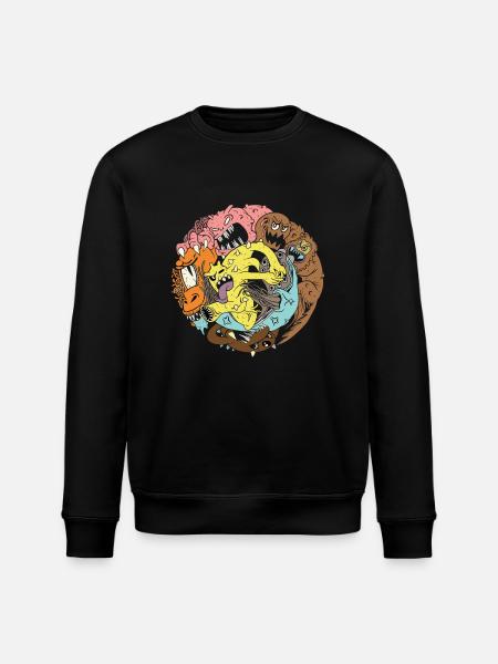 Monsterclub - Stanley/Stella Unisex Bio-Sweatshirt ROLLER - Schwarz