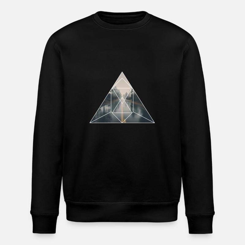 Modern Nature Grafik - Stanley/Stella Unisex Bio-Sweatshirt ROLLER - Schwarz