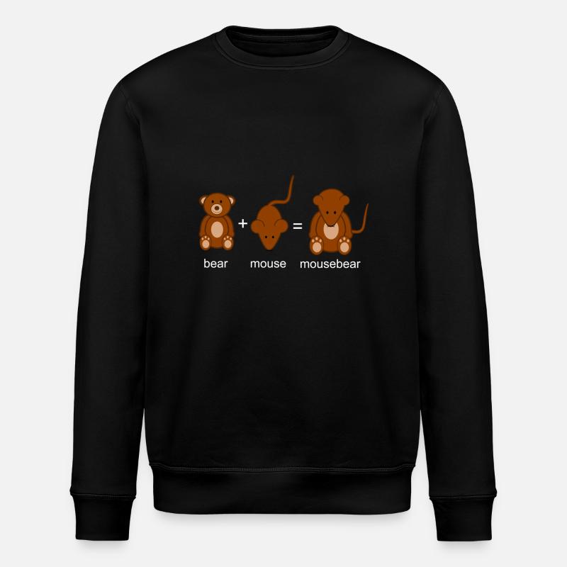 Mausebär - Stanley/Stella Unisex Bio-Sweatshirt ROLLER - Schwarz
