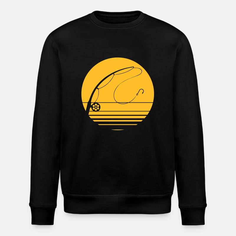 Fishing In The Sunset - Stanley/Stella ROLLER Unisex Organic Sweatshirt - black