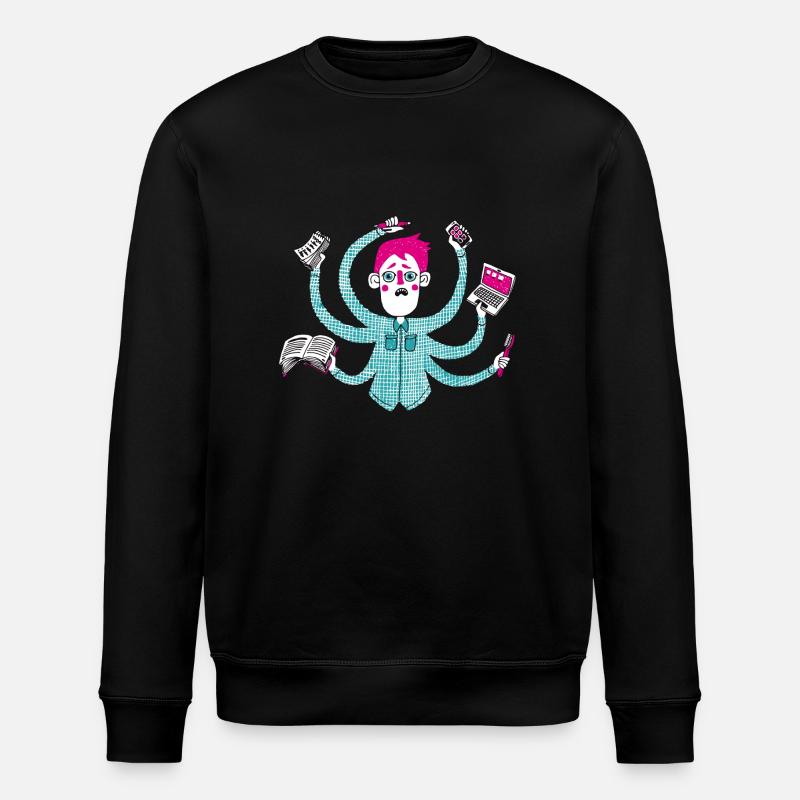 Multitasking - Stanley/Stella ROLLER Unisex Organic Sweatshirt - black