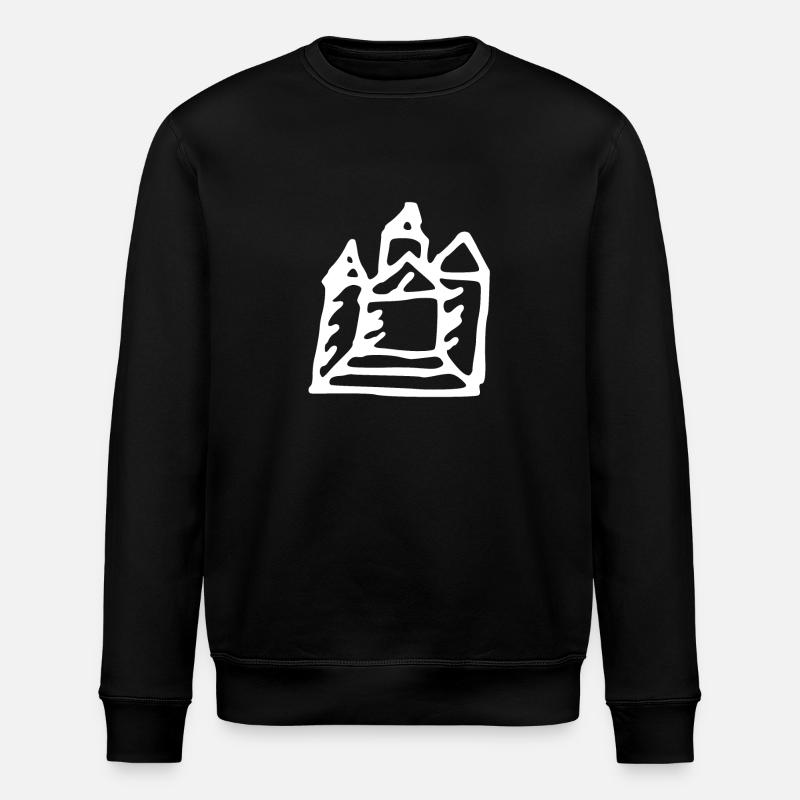 Château (blanc) - Sweat bio ROLLER Stanley/Stella Unisexe - noir