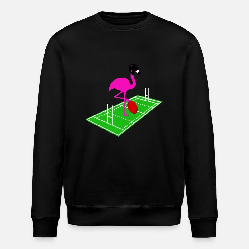 Flamingo de rugby - Sweat bio ROLLER Stanley/Stella Unisexe - noir