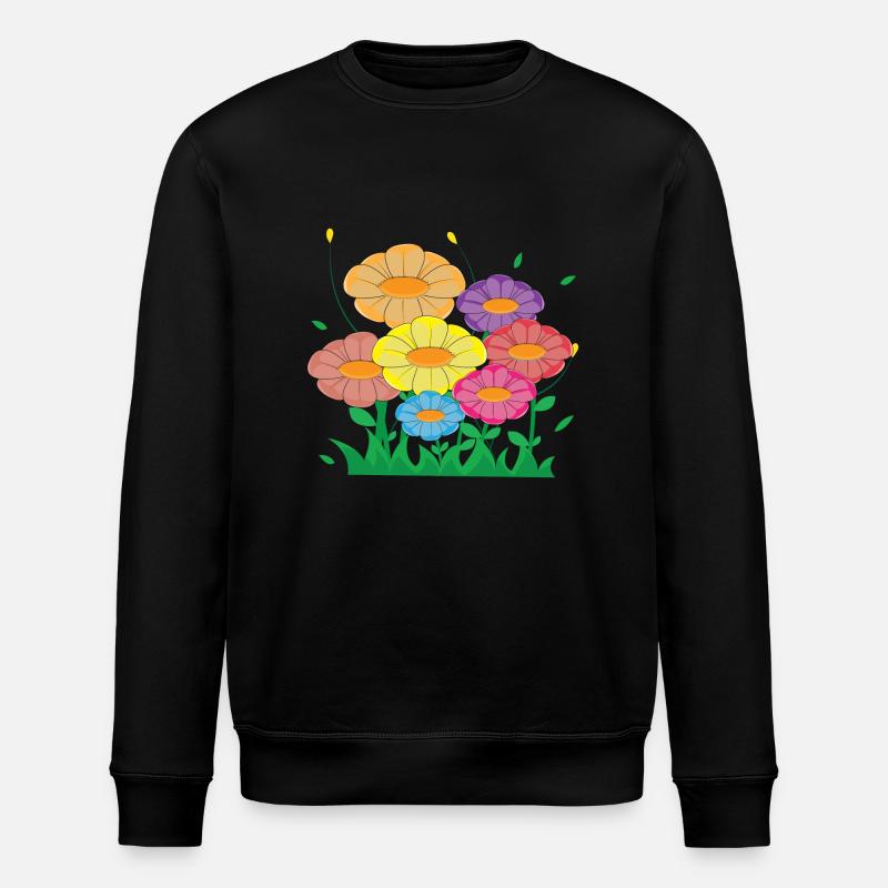 prairie fleur - Sweat bio ROLLER Stanley/Stella Unisexe - noir