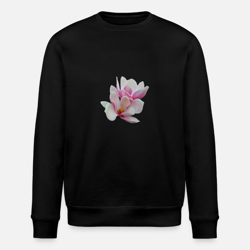 Rosa Magnolie - Stanley/Stella Unisex Bio-Sweatshirt ROLLER - Schwarz