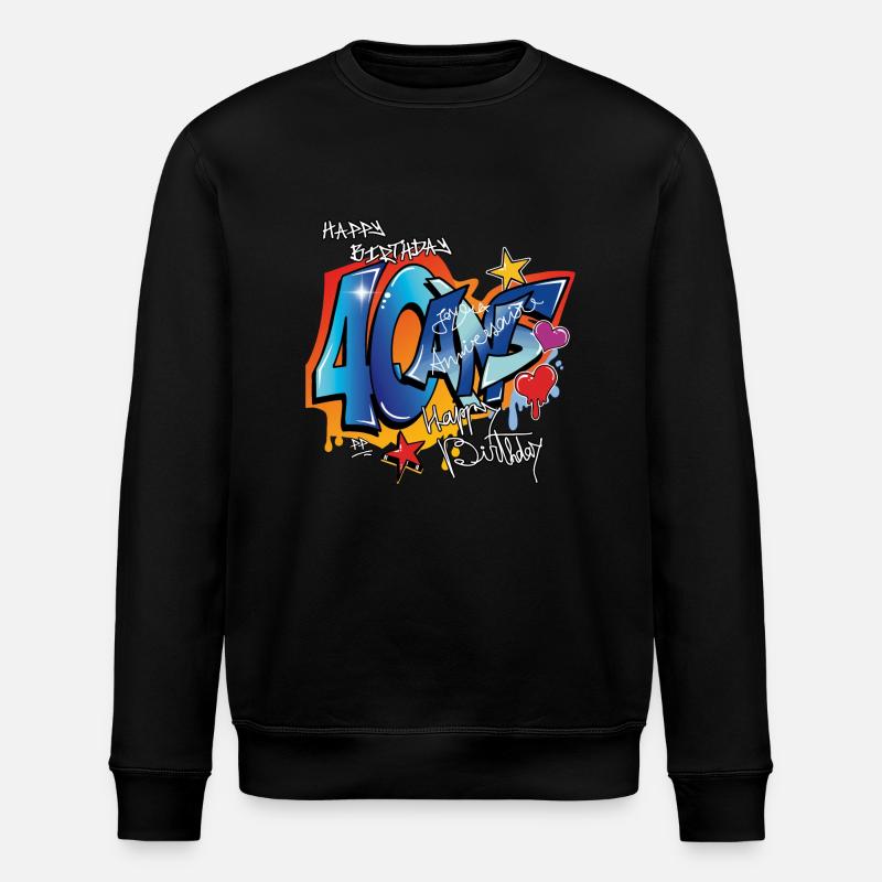 40 ans - Sweat bio ROLLER Stanley/Stella Unisexe - noir