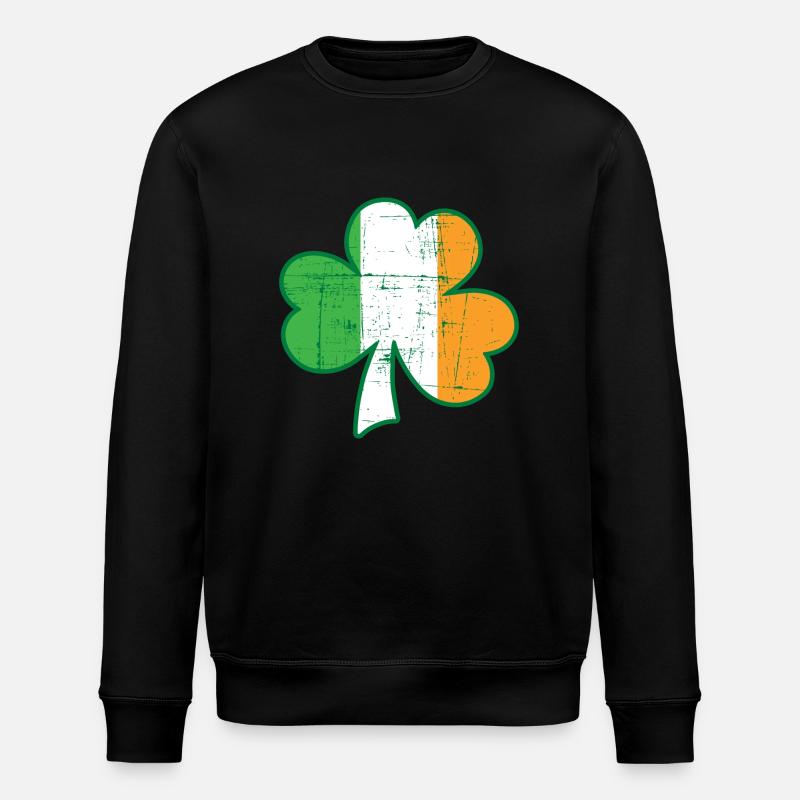 Irish flag de - Stanley/Stella Unisex Bio-Sweatshirt ROLLER - Schwarz