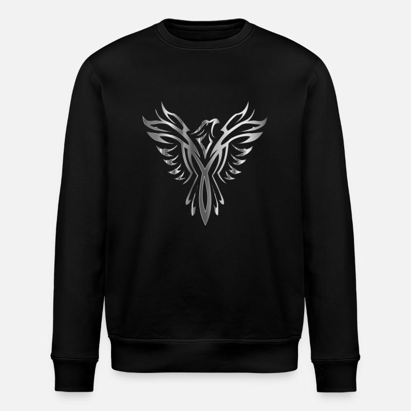 Phoenix argent - Sweat bio ROLLER Stanley/Stella Unisexe - noir