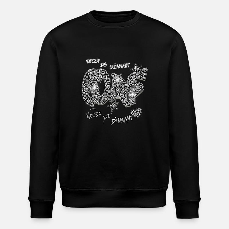 Noce de diamant - Sweat bio ROLLER Stanley/Stella Unisexe - noir