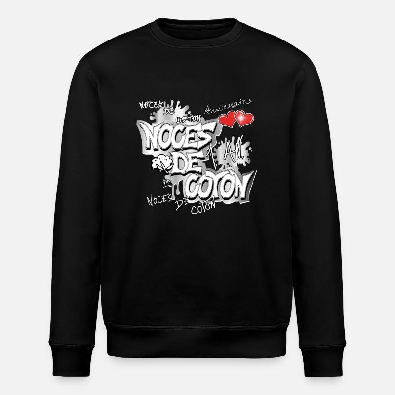 Noces de coton ELLE - Sweat bio ROLLER Stanley/Stella Unisexe - noir