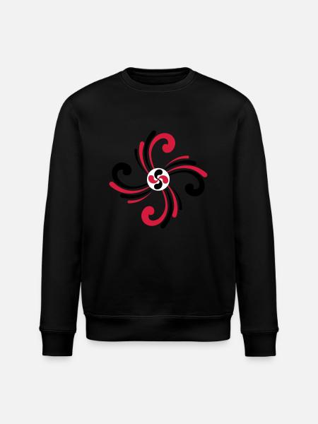 Croix du pays Basque - Sweat bio ROLLER Stanley/Stella Unisexe - noir