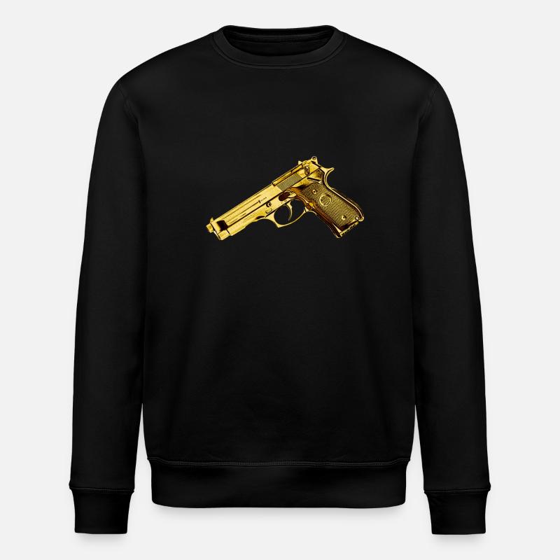 gun - Stanley/Stella Unisex Bio-Sweatshirt ROLLER - Schwarz