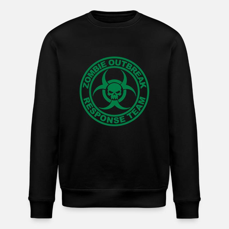 Zombie Outbreak Response Team - Stanley/Stella ROLLER Unisex Organic Sweatshirt - black