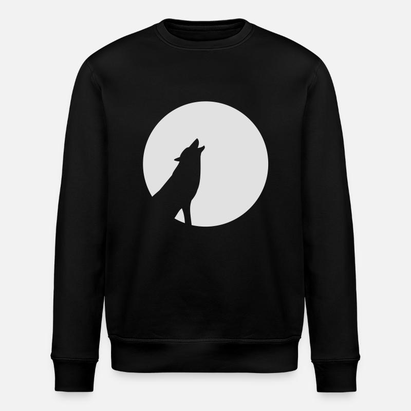 Wolf - Stanley/Stella Unisex Bio-Sweatshirt ROLLER - Schwarz