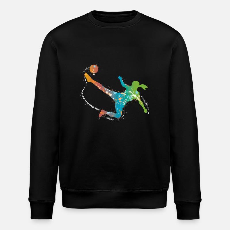 soccer female de - Stanley/Stella Unisex Bio-Sweatshirt ROLLER - Schwarz