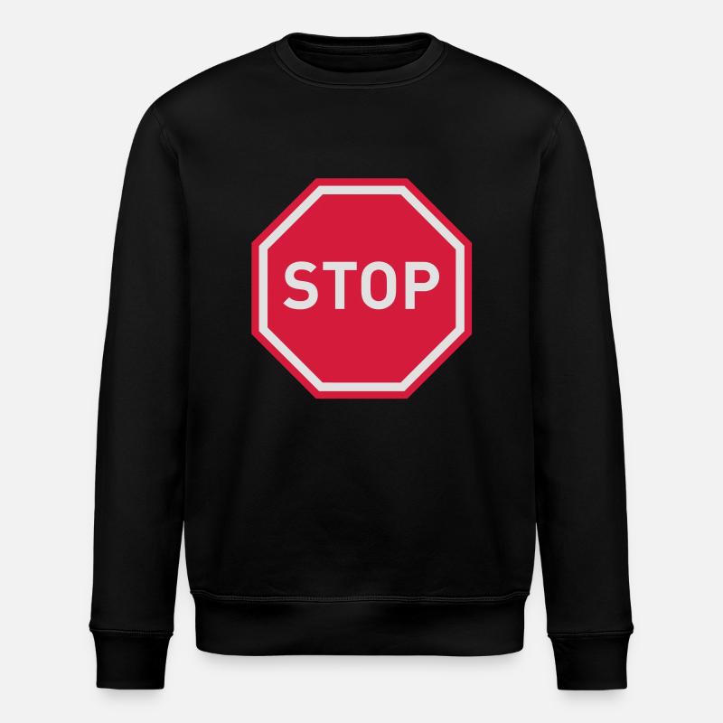 STOP - Stanley/Stella Unisex Bio-Sweatshirt ROLLER - Schwarz