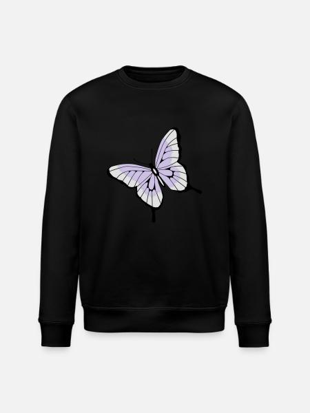 Schmetterling - Stanley/Stella Unisex Bio-Sweatshirt ROLLER - Schwarz