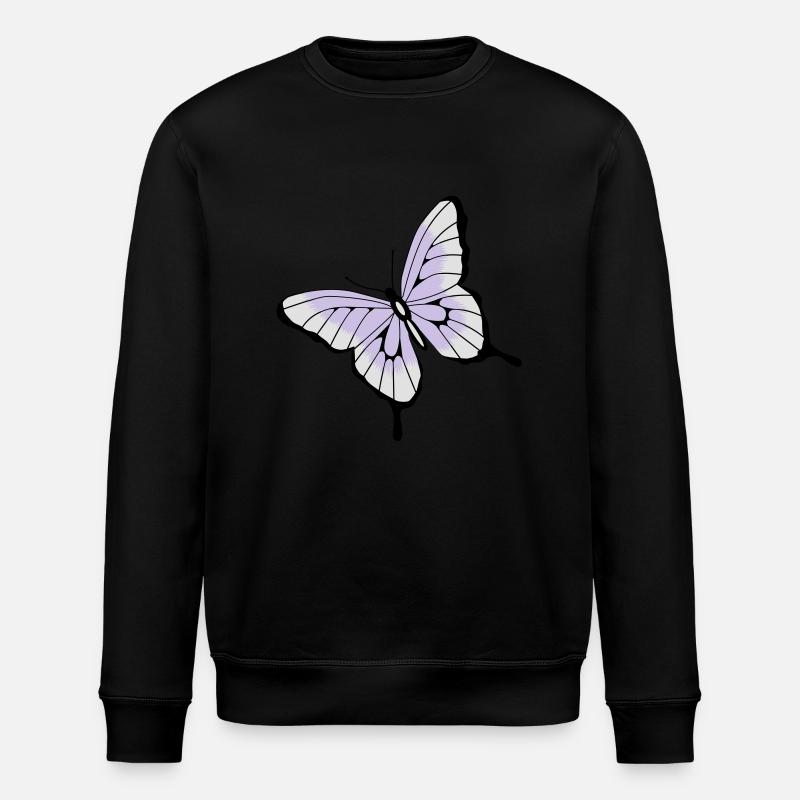Schmetterling - Stanley/Stella Unisex Bio-Sweatshirt ROLLER - Schwarz