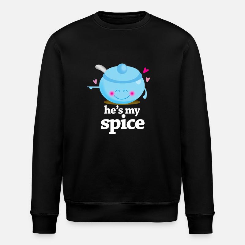 hes_my_spice - Stanley/Stella Unisex Bio-Sweatshirt ROLLER - Schwarz
