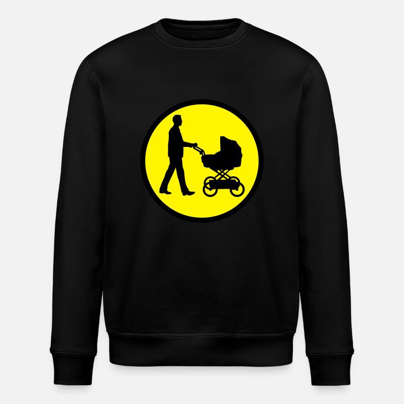 buggy_man_022013_a_2c - Stanley/Stella ROLLER Unisex Organic Sweatshirt - black