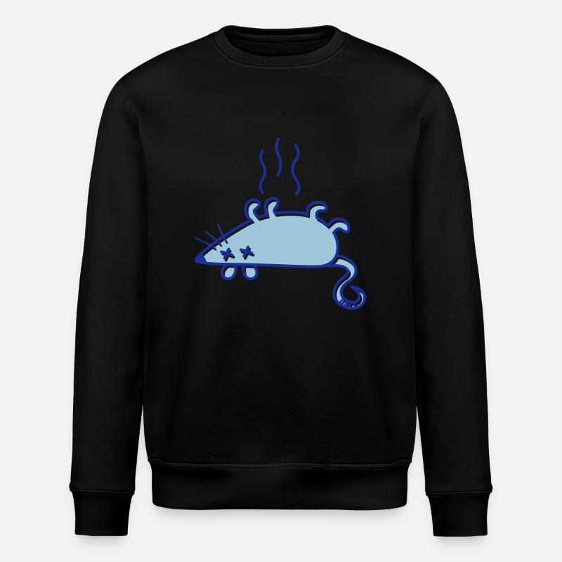 A dead mouse - Stanley/Stella ROLLER Unisex Organic Sweatshirt - black