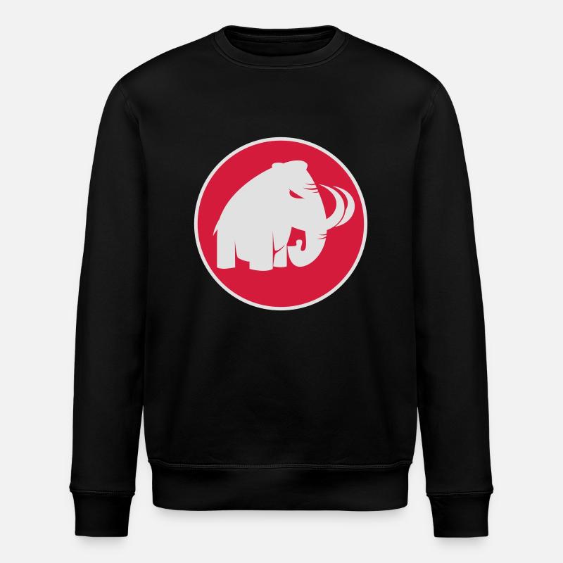 angry mammoth böses Mammut - Stanley/Stella Unisex Bio-Sweatshirt ROLLER - Schwarz
