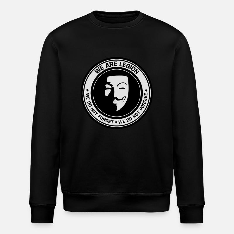 Anonymous - we are legion - Stanley/Stella Unisex Bio-Sweatshirt ROLLER - Schwarz