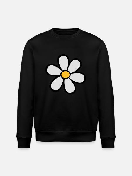 Daisies - Stanley/Stella ROLLER Unisex Organic Sweatshirt - black