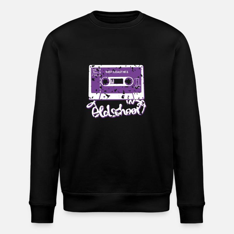 oldschool tape - Sweat bio ROLLER Stanley/Stella Unisexe - noir