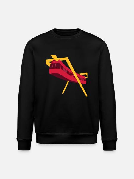 Aerobus Mannheim BUGA 1975 - Stanley/Stella Unisex Bio-Sweatshirt ROLLER - Schwarz