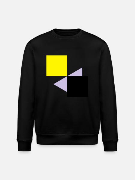 Abstract squares - Stanley/Stella ROLLER Unisex Organic Sweatshirt - black