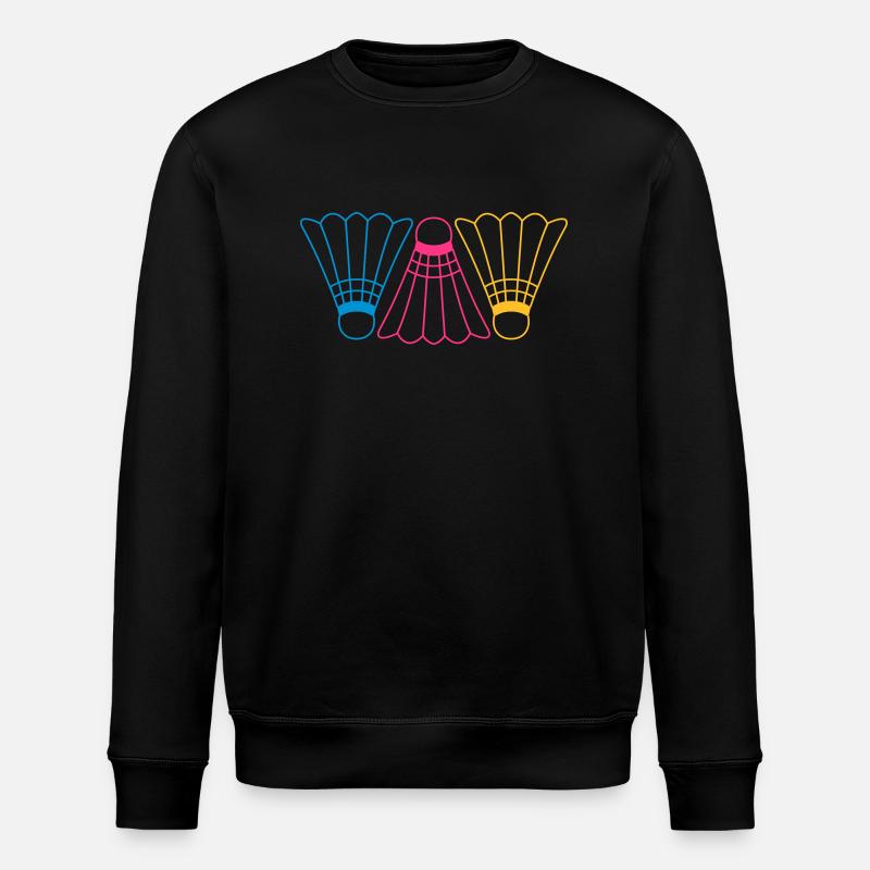 3 Badmintons - Stanley/Stella ROLLER Unisex Organic Sweatshirt - black