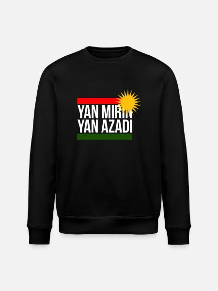 yan mirin yan azadi - Stanley/Stella Unisex Bio-Sweatshirt ROLLER - Schwarz