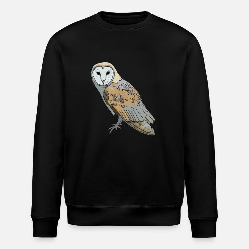 Chouette - Chouette effraie - Sweat bio ROLLER Stanley/Stella Unisexe - noir