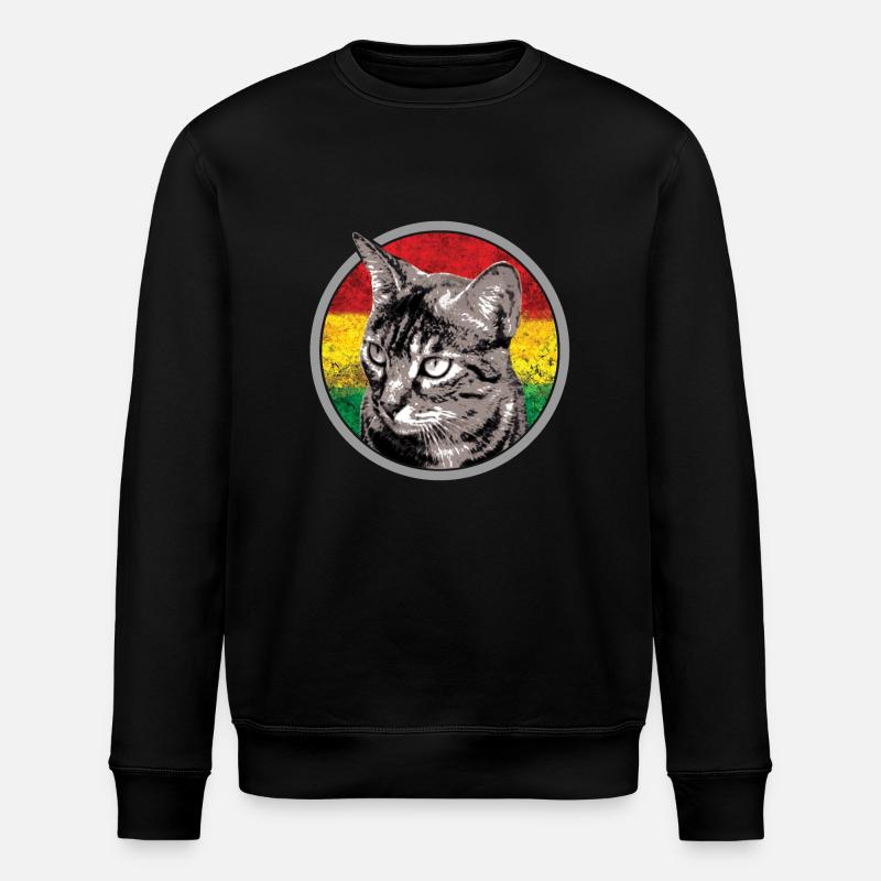 Chat reggae - Sweat bio ROLLER Stanley/Stella Unisexe - noir