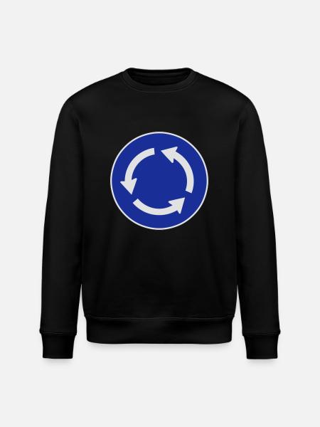 Kreisverkehr - Stanley/Stella Unisex Bio-Sweatshirt ROLLER - Schwarz