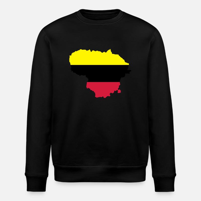 Lithuania - Stanley/Stella ROLLER Unisex Organic Sweatshirt - black